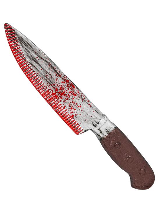 Faca ensanguentada de 30 cm para o Halloween