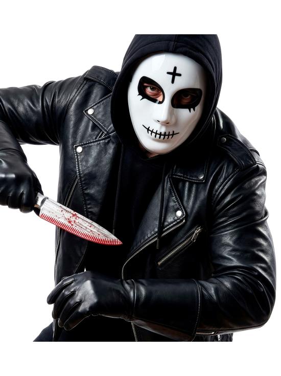 Faca ensanguentada de 30 cm para o Halloween