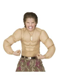 Corpo musculoso de menino