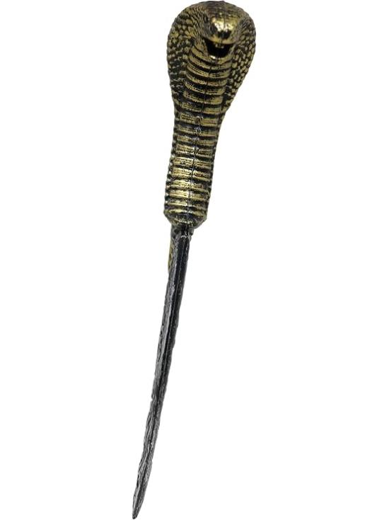 Adaga egípcia de fantasia com cobra, 40 cm, para fantasias.