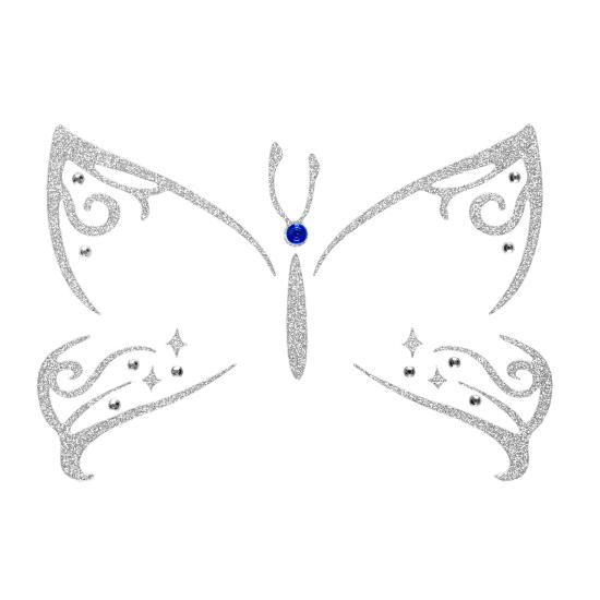 Decoração adesiva de rosto de borboleta Decoração adesiva de rosto de borboleta