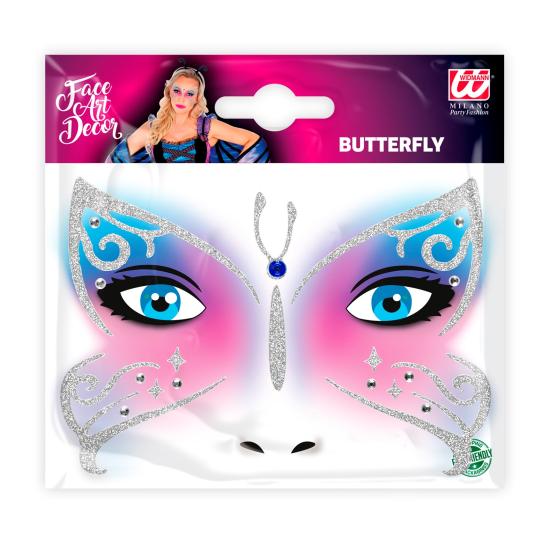 Decoração adesiva de rosto de borboleta Decoração adesiva de rosto de borboleta