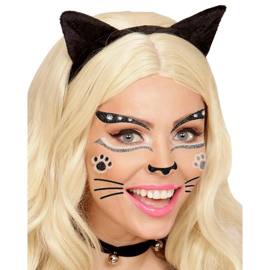 Decoração adesiva de rosto de gato Decoração adesiva de rosto de gato