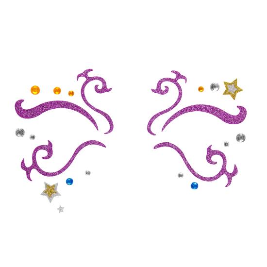 Decoração adesiva de rosto de fada Decoração adesiva de rosto de fada