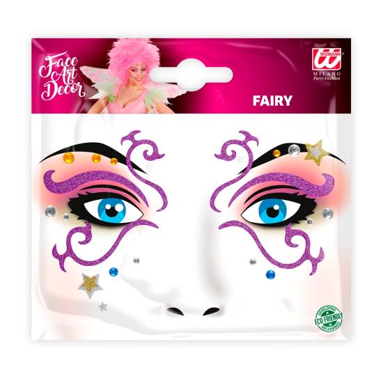 Decoração adesiva de rosto de fada Decoração adesiva de rosto de fada