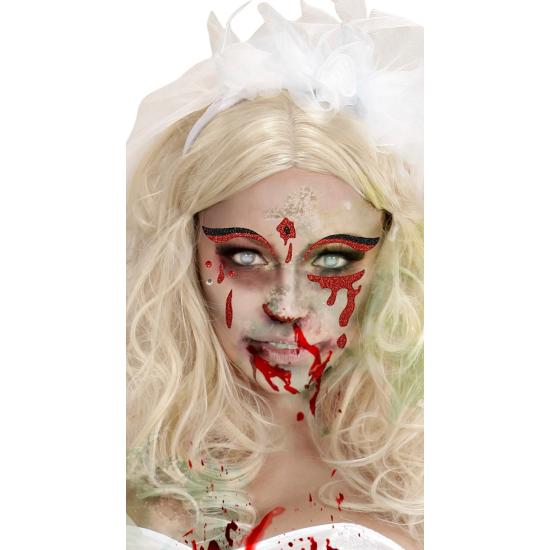 Decoração Rosto Gotas de Sangue Glitter