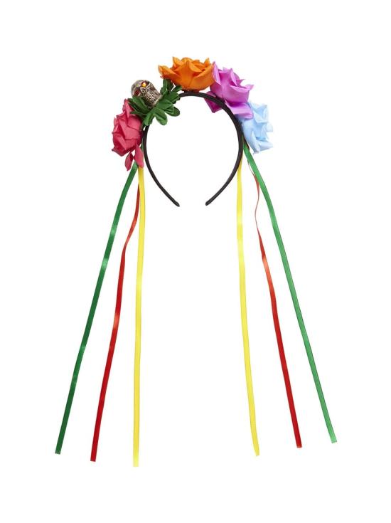 Tiara de 5 Rosas com Caveira