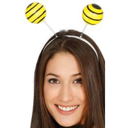 Fato de abelha com bolas de cabeça