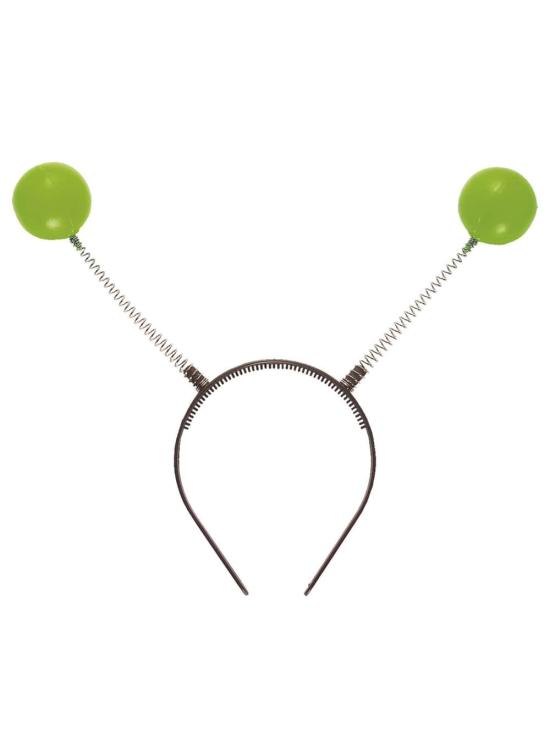 Faixa de cabeça de antenas verdes.