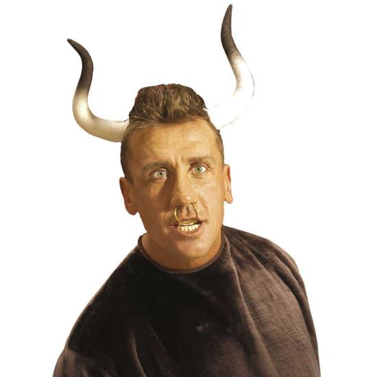 Tiara de chifres de touro.