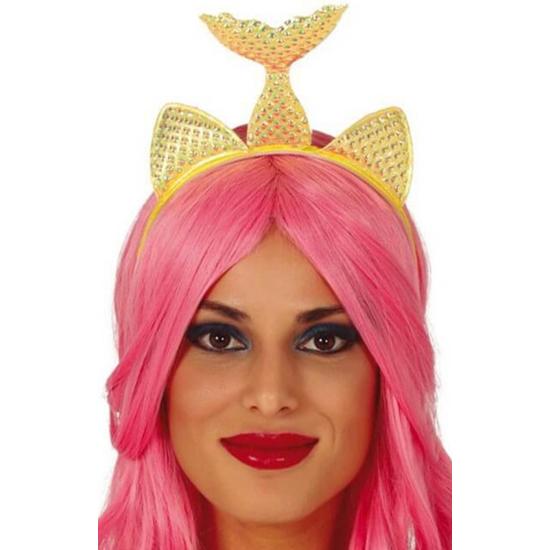 Tiara de sereia dourada