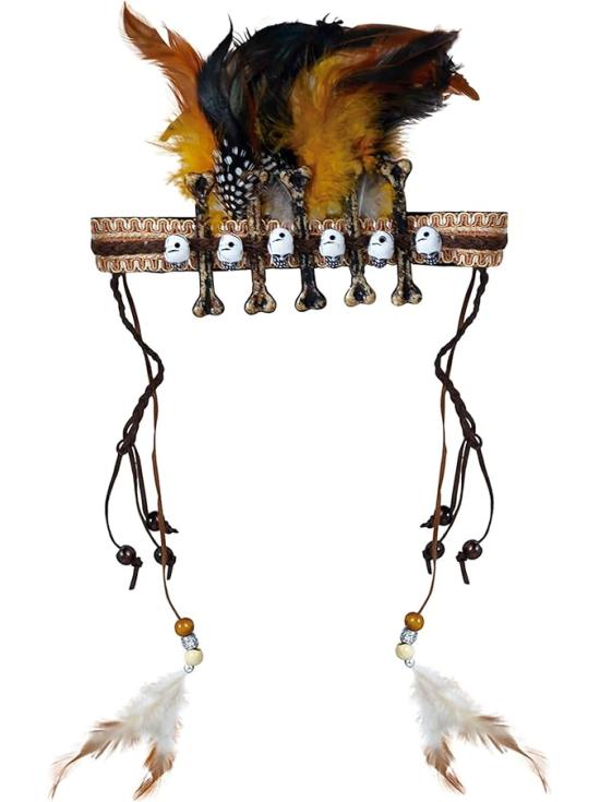 Tiara Voodoo com Penas