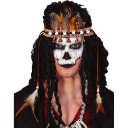 Tiara Voodoo com Penas