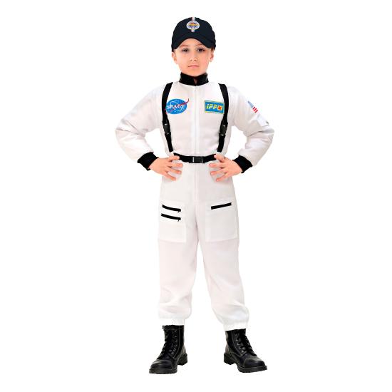 Fantasia unissex de astronauta de luxo branco
