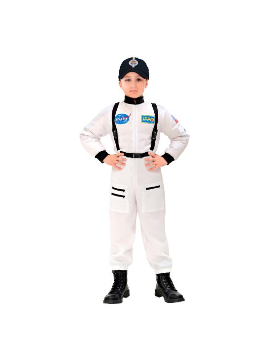 Fantasia de Astronauta Unissex Branca de Luxo