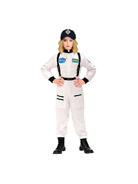 Fantasia de Astronauta Unissex Branca de Luxo