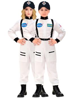 Fantasia de Astronauta Unissex Branca de Luxo