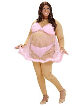 Fantasia de Bailarina Stripper Super Gorda, Tamanho Único, Adulto Masculino