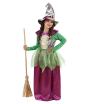 Fantasia infantil de bruxa verde