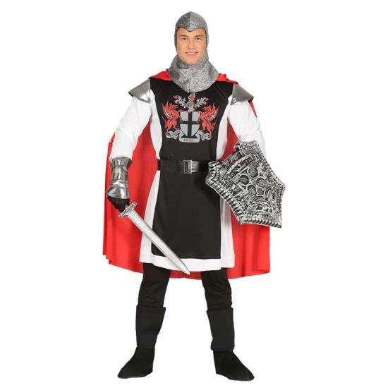Fantasia de cavaleiro medieval Rei Arthur para adulto