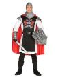 Fantasia de cavaleiro medieval Rei Arthur para adulto
