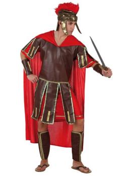 Fato de centurião romano em pele para adulto
