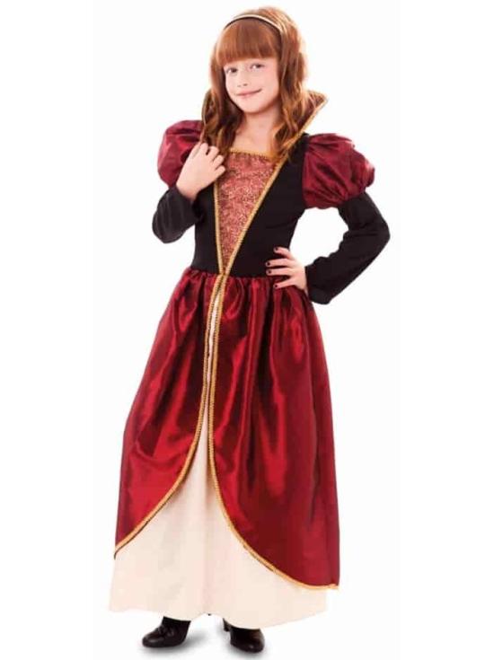 Fantasia de cortesã de época para menina