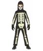 Fantasia de esqueleto fluorescente infantil