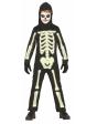 Fantasia de esqueleto fluorescente infantil