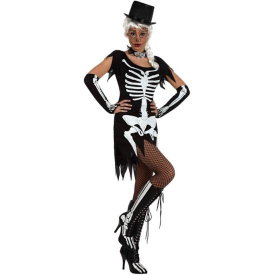 Fato de esqueleto sexy para adulto