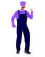 Fantasia de encanador adulto Mario Bros Waluigi
