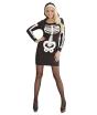 Fantasia de Halloween esqueleto glamour adulto