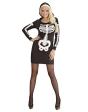 Fantasia de Halloween esqueleto glamour adulto