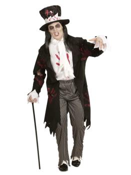 Fantasia de Halloween do noivo cadáver adulto
