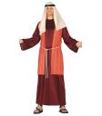 Fato de pastor hebreu vermelho para adulto