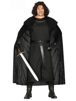 Fantasia medieval de cavaleiro das trevas tamanho adulto