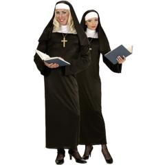 Fantasia de freira adulta unissex.