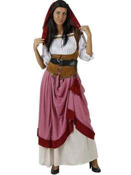 Fato de empregada medieval para mulher
