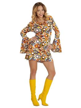 Fantasia Groovy Anos 70 Bubbles para Mulheres (Adulto)