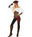 Fantasia sexy de mulher pirata caribenha
