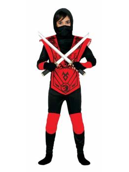 Fantasia infantil Mestre Ninja Vermelho