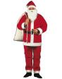 Fantasia de Papai Noel super econômica, tamanho único para adultos.