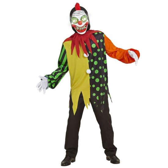 Fato de palhaço de terror infantil