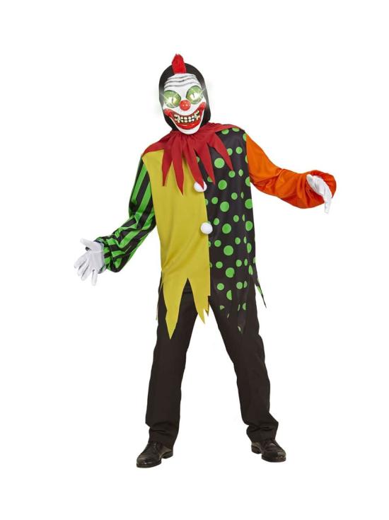 Fato de palhaço de terror infantil