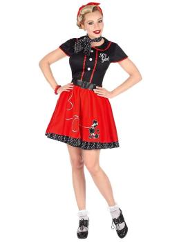 Fato de Pin Up dos anos 50 para adulto.