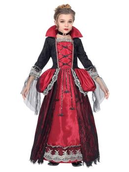 Fato de Rainha Vampira em tamanho infantil