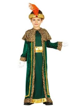 Fato de Rei Mago Verde para criança