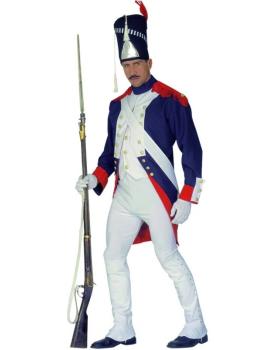 Fantasia de soldado francês napoleônico adulto
