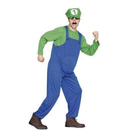 Fantasia de encanador adulto Mario Bros Luigi