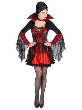 Fato de vampira das trevas para adulto